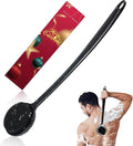 Silicone Back Scrubber for Shower, 17in Lengthen Long Handle Body Brush by -100SoftSilicone-