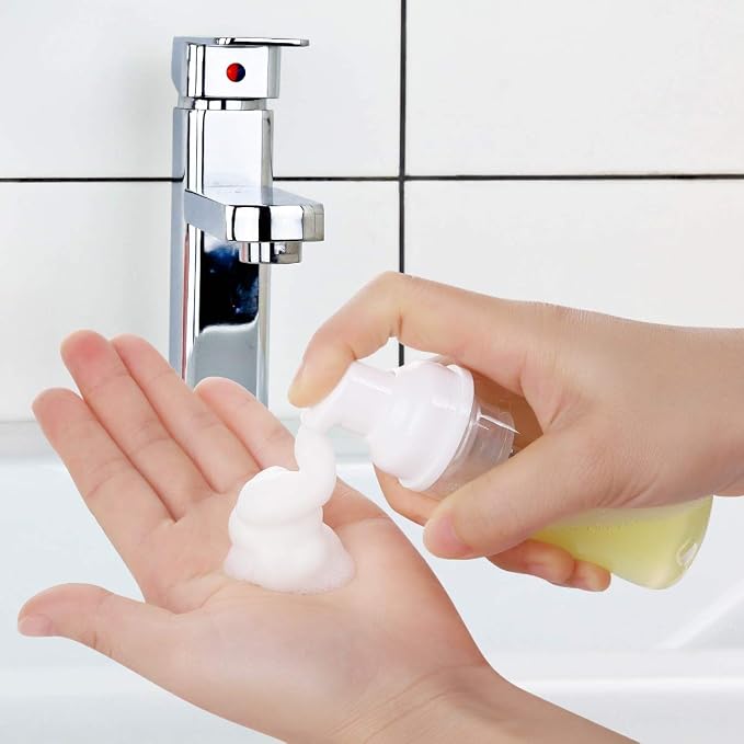 24 PCS Foam Pump Bottle Dispenser Refillable 2oz/60ml Empty Travel Size Foam - Image 5