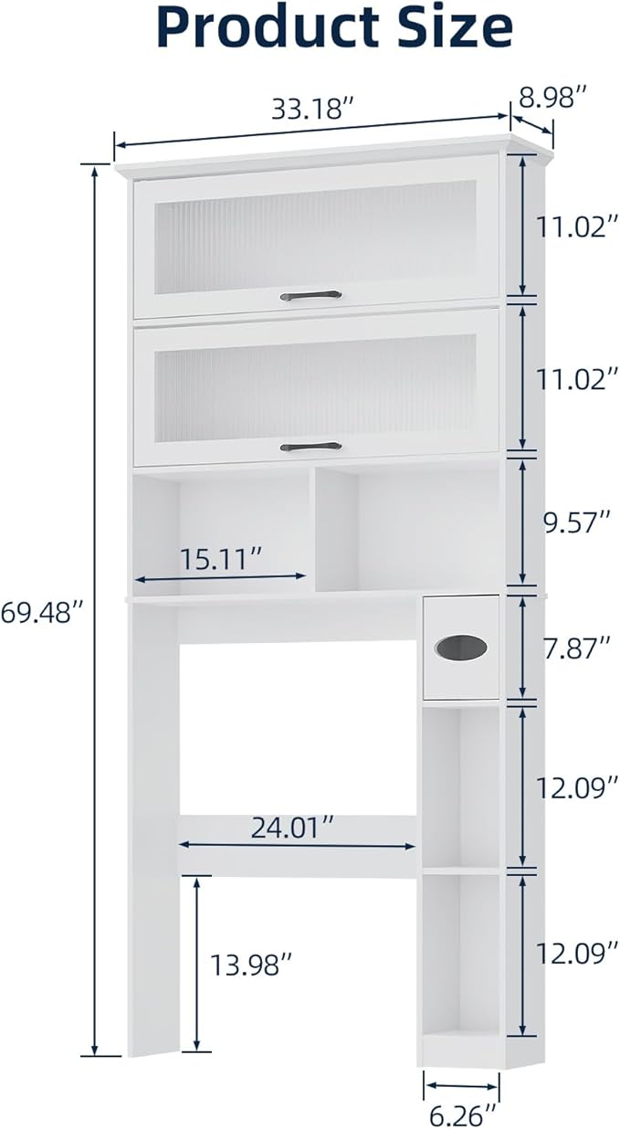 Over The Toilet Storage Cabinet - Image 2