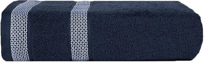 CASA COPENHAGEN Solitaire Mix 6 Pieces Towel Set- Navy Blue + Grey Violet - Image 2