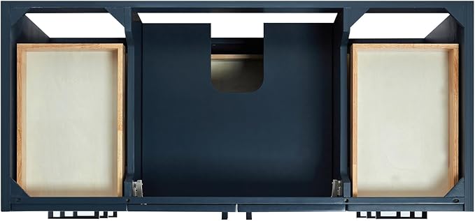 ARIEL Kelly 48 inch Bathroom Vanity Without Sink in Midnight Blue, Bathroom - Image 6