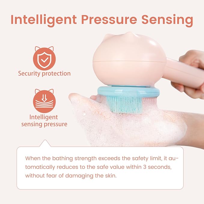 Electric Back Scrubber for Shower Body Brush, Waterproof Shower Body Scrubber - Image 8