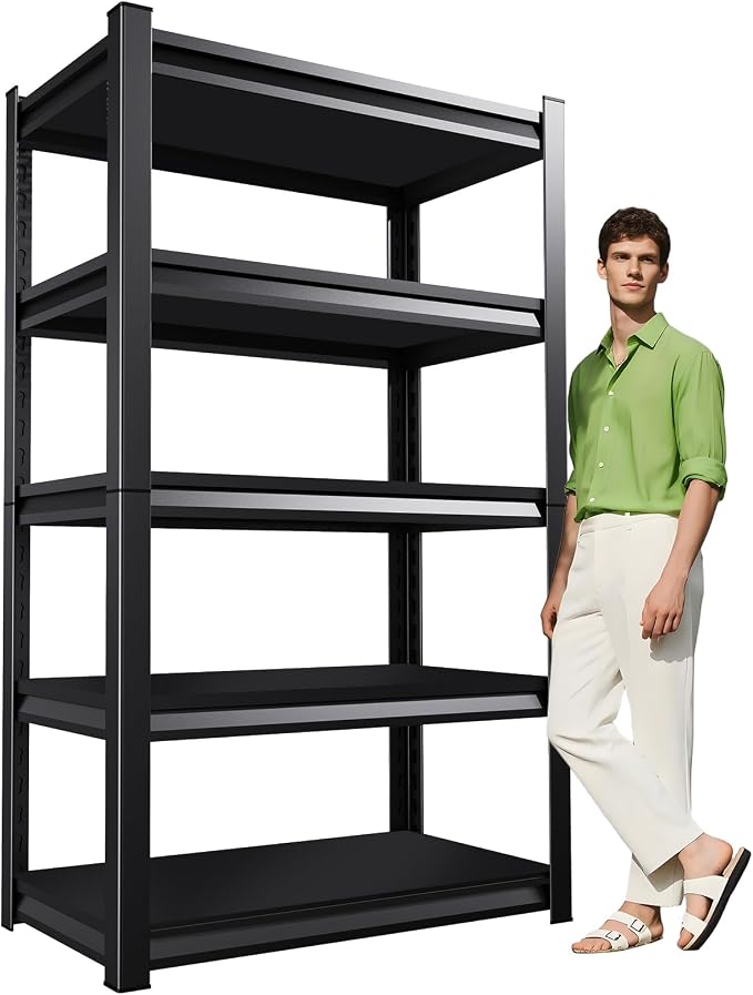 Garage Shelving, Heavy Duty Garage Storage Shelves, Metal Shelving Unit by XCXVVB