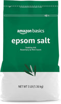 Amazon Basics Epsom Salt Soaking Aid, Rosemary & Mint Scent, 3 pound by AmazonBasics