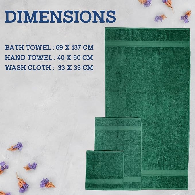 Casa Lino 100% Cotton Bath Towels Set of 4 - Image 4