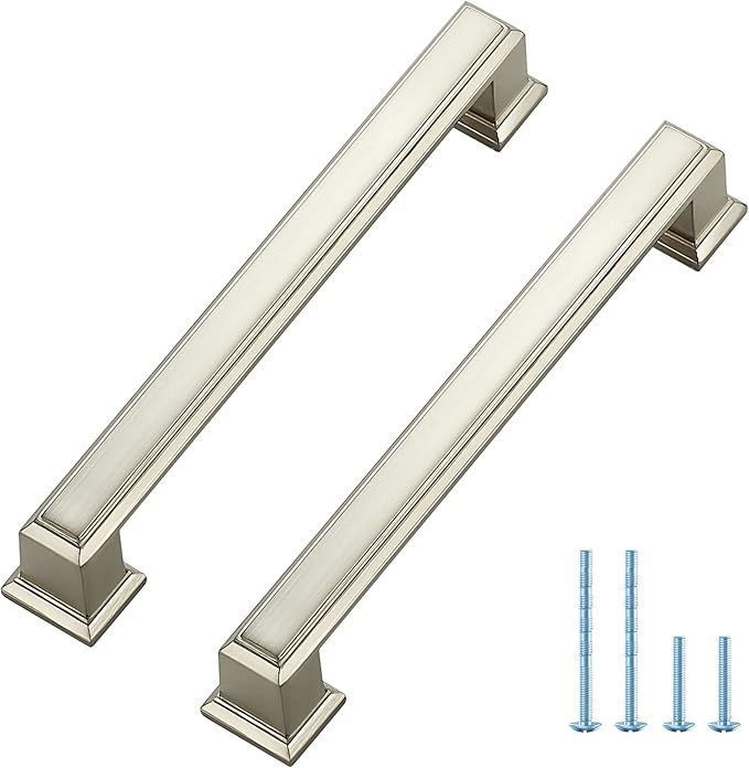 Ravinte Hardware 1 Pack Brushed Nickel Cabinet Pulls, 5 Inch Hole Center Zinc by RavinteHardware