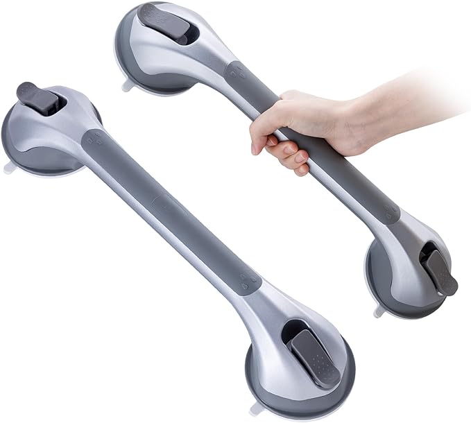 TAILI Shower Grab Bar 2 Pack 16 Inch Suction Grab Bars by TAILI