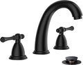 FORIOUS Black Bathroom Sink Faucet 8 Inch, Widespread Bathroom Faucet 3 Hole by FORIOUS
