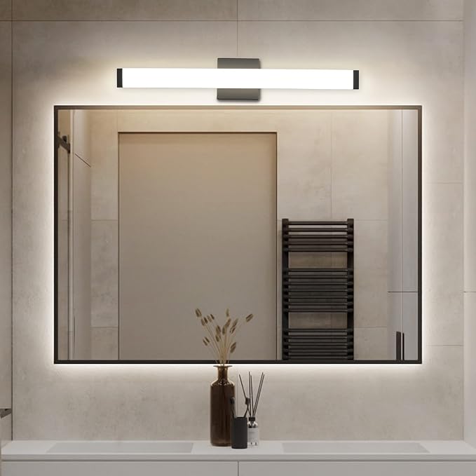 Bathroom Vanity Light Brushed Nickel Square LED 24 inch 14W 4000K Natural White - Image 5