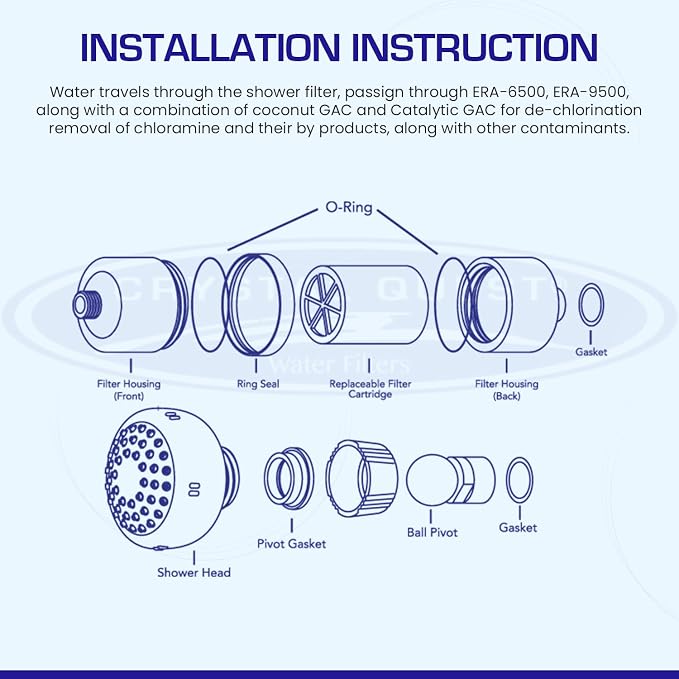 Crystal Quest Shower Filter without Shower Head - Image 6
