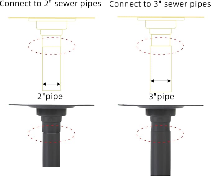 4-Inch Square Shower Drain Kit - Image 2