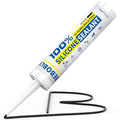 Black Silicone Caulk & Sealant, 100% Waterproof Silicone Caulking, Silicone by BEBOBLY