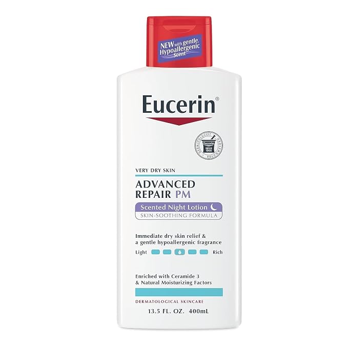 Eucerin Advanced Repair Scented Night Lotion, 48 Hour Moisturizing Body Lotion by EucerinSkincare