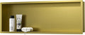 Stainless Steel Shower Niche 36" X 12" Gold No Tile Needed Niche Shower by Bernkot