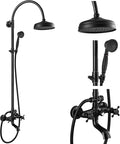 gotonovo Exposed Bathroom Shower System Classic Shower Kit 8 Inch Luxurious by HOME