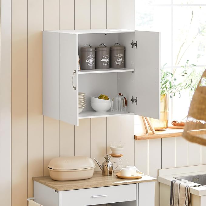 SoBuy Kitchen Wall Cabinet for Laundry Room, Medicine Cabinet for Bathroom - Image 7