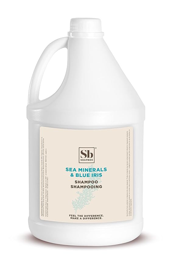 Soapbox Sea Minerals & Blue Iris Shampoo, Color Safe, Harsh Harsh Sulfate Free by Soapbox