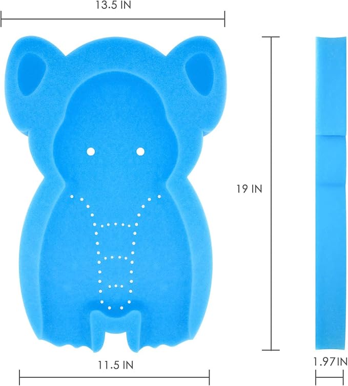 Soft Infant Bath Sponge Elephant Baby Bath Mat Newborn Comfy Foam Skid-Proof - Image 2