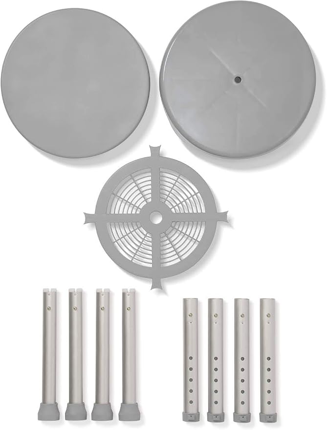 Medline Durable Aluminum Frame, Round Swivel Shower Stool, Supports up to - Image 4