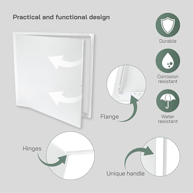 Vent Systems 24'' x 24'' Inch White Metal Access Panel - Image 4