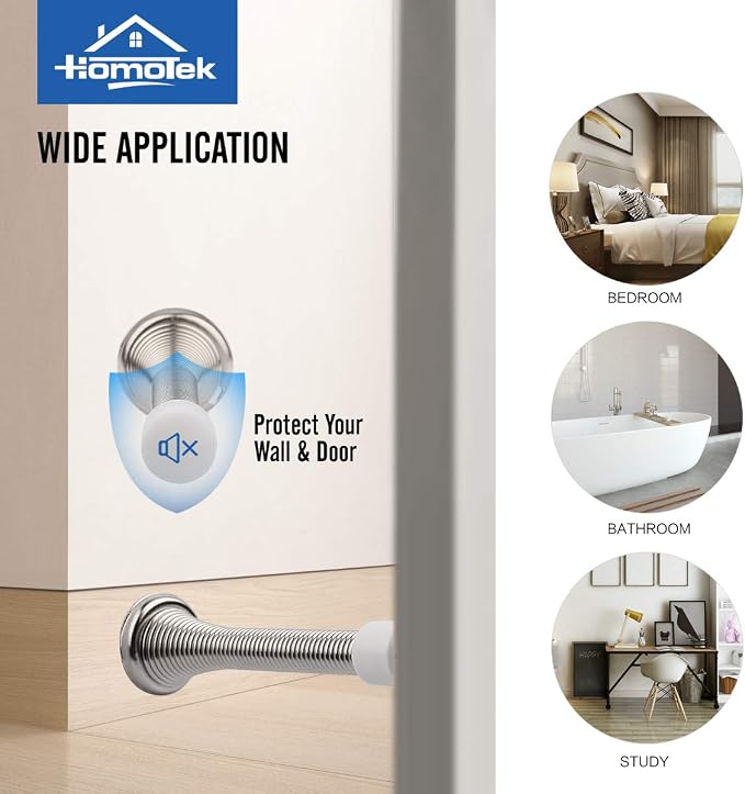 HOMOTEK 12 Pack Spring Door Stopper - Image 6