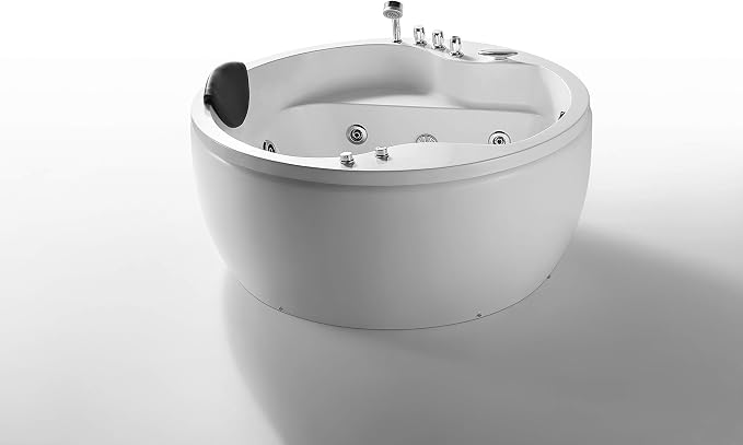 Empava 59 in. Acrylic Freestanding Whirlpool Bathtub - Image 2