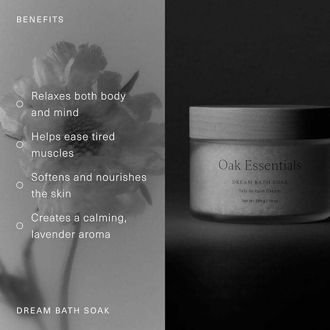 Oak Essentials Dream Bath Soak | Magnesium & European Sea Salt - Image 3