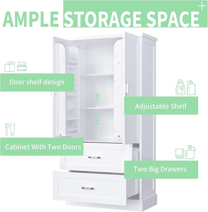 Polibi Tall Storage Cabinet - Image 5