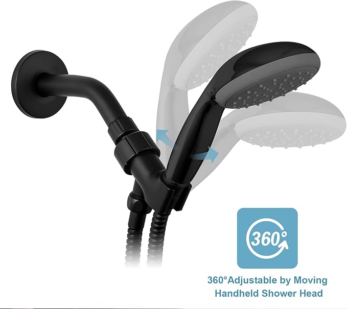 OFFO Shower Head Holder for Handheld Shower Head, Adjustable Shower Arm Mount - Image 3