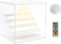 Choowin 5 Tier Clear Acrylic Lighted Display Case by Choowin