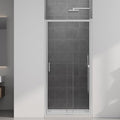 34-37" W x 72" H Pivot Swing Glass Shower Doors, 180° Rotating Retractable by ShowerDoor