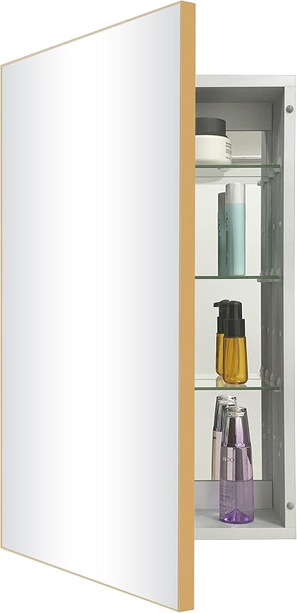 16x26 Inch Farmhouse Black Aluminum Medicine Cabinet - Image 6