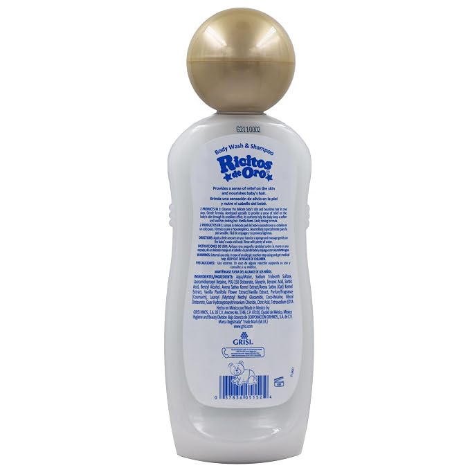Ricitos de Oro Baby Shampoo and Body Wash, Formula - Image 5