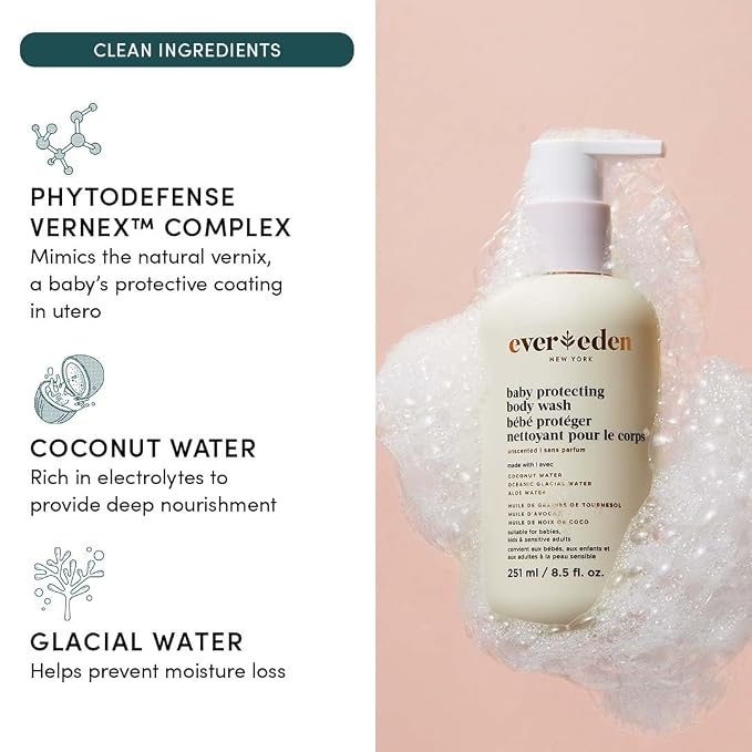 Evereden Protecting Baby Body Wash and Shampoo 8.5 oz. | Clean & Gentle Baby - Image 3