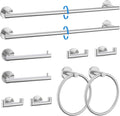 10-Piece Towel Bar Set Brushed Nickel Bathroom Hardware Set Upgraded Towel by TNOMS