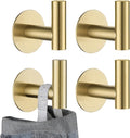 JQK Self Adhesive Towel Hook Gold, No Drill Stick on Coat Robe Clothes Wall Hook by Homeimprovement