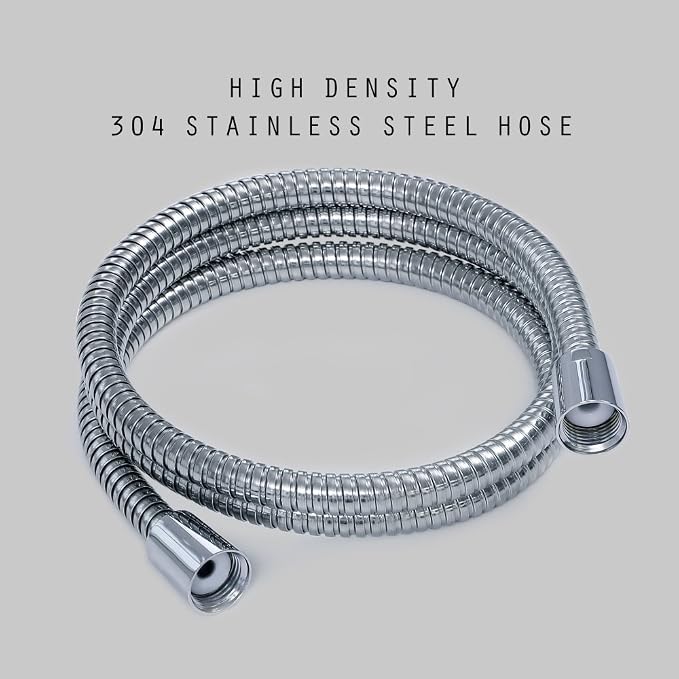 Shower Hose Replacement, 72-inch 304 Stainless Steel Extra Long Hand Held by JAKARDA