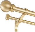 Double Curtain Rod, Adjustable 1 inch Double Drapery Rod Rods by YuMierle