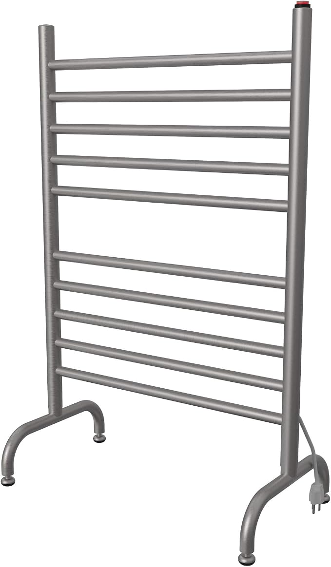 Amba SAFSB-24 Solo 24" Freestanding 10 Bar Towel Warmer in Brushed by Amba