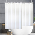 YISURE White Clawfoot Tub Shower Curtain Liner 180x65 Inch, 360 Shower Curtain by YISURE