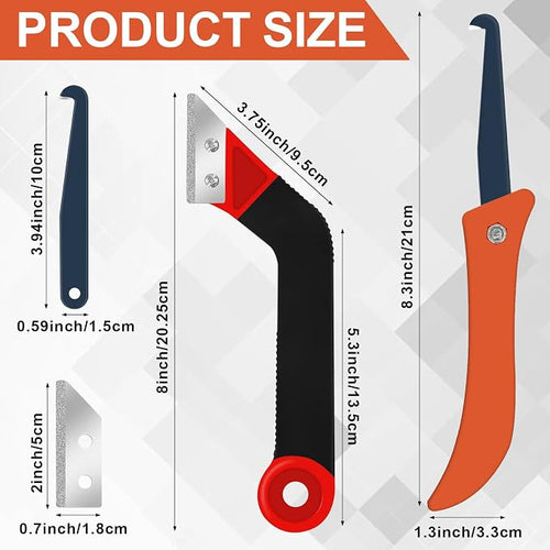 11Pcs Grout Removal Tool Kit 2 Tile Grout Saws - Image 2