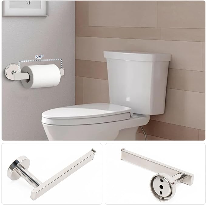 NearMoon 5 Pieces Bathroom Hardware Set 304 Stainless Steel - Image 5