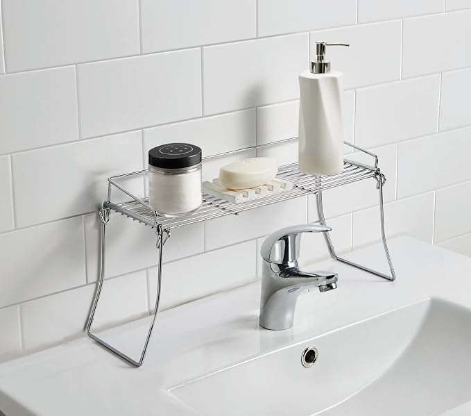 Metal The Sink Vanity Organizer, Bathroom or Kitchen Sink Organizer, Feminine - Image 9