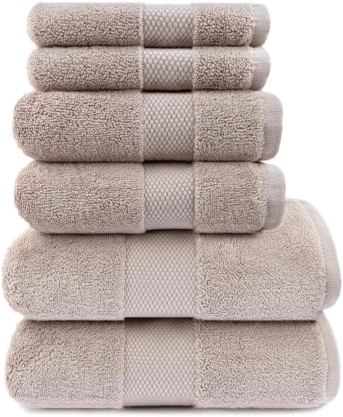 Maisonette Elegance 100% Organic Cotton Turkish Bathroom Towels Set, Ideal - Image 2
