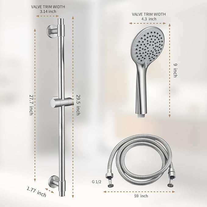 Adjustable Shower Slide Bar - Image 6