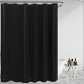 Black Plastic Shower Curtain Liner 60W x 72H Inches, PEVA Shower Liner by De-Mediocre