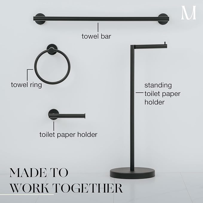 Marmolux Acc - Free Standing Toilet Paper Holder 1pc - Bathroom Storage - Image 9