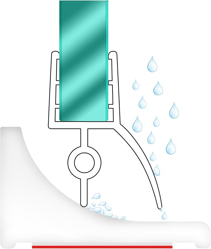 98Inch Shower Threshold Water Dam, Self-Adhesive Silicone Shower Barrier Water - Image 2