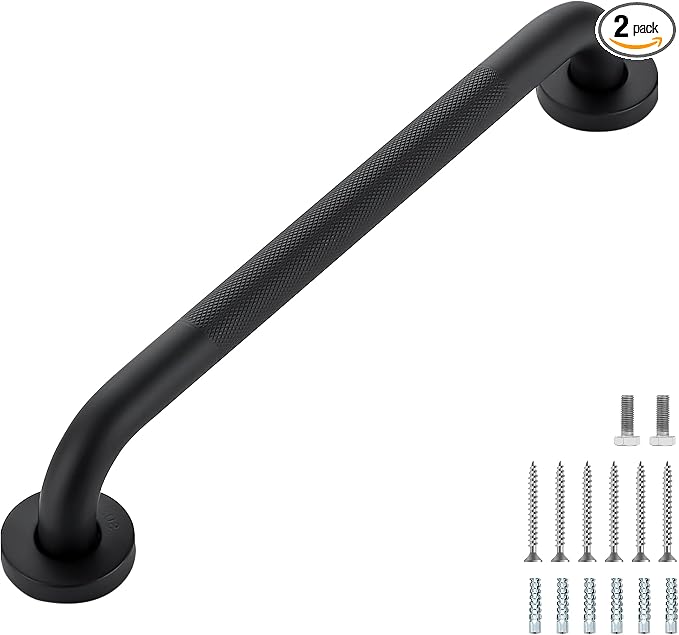Grab Bars for Shower, 2 Pack 16-Inch Anti Slip Shower Handles for Elderly by RavinteHardware