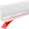 98" Shower Threshold Water Dam Silicone Shower Water Guard Collapsible Shower by Zehiels